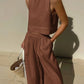 Beige Tweedelige Set - Amera