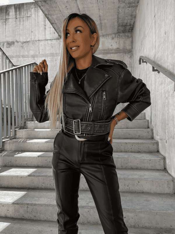 Karolien - Stijlvol Leren Jasje