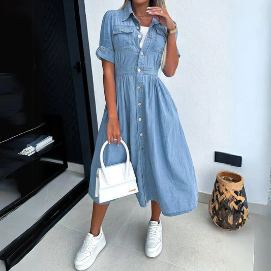 Hinke-Maayke - Trendy Denim Jurk