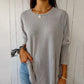Stralende Blauw-Grijs-Roze Kaschmir Pullover