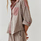 Roze Losse Pyjama Set - Sophie