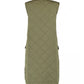 Elegante Khaki Gewatteerde Gilet: Licht & Stijlvol