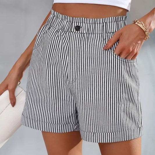Hanneke - Gestreepte Zomer Shorts