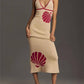 Abrikoos Halter Jurk - Mila