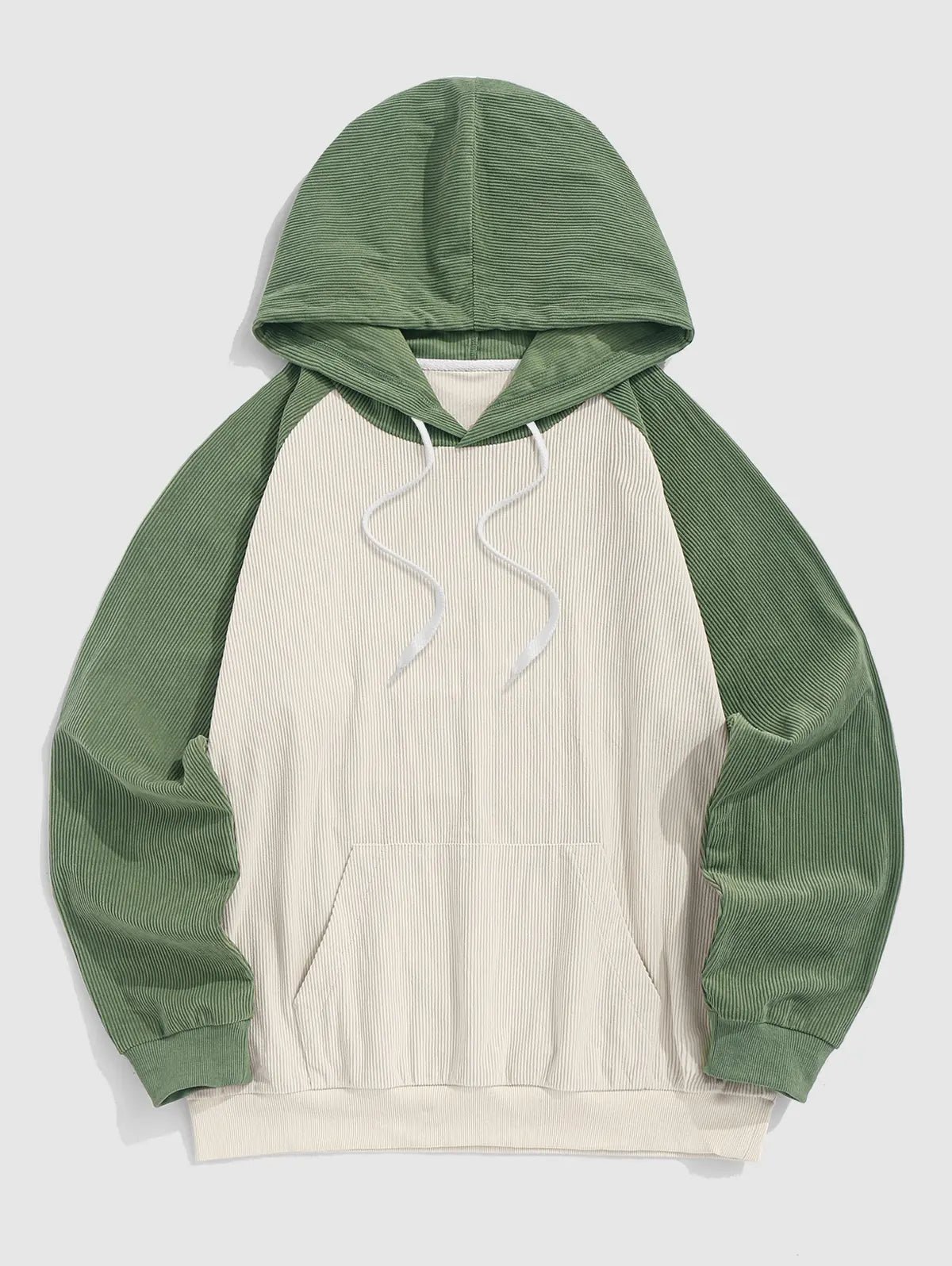 Heren Casual Bicolor Colorblock Hoodie