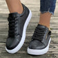 Emma - Witte Leren Schoenen met Striksluiting