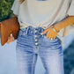 Zoey - Lichtblauwe Denim Broek met Hoge Taille voor een Verleidelijke Look