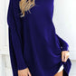 Warme Plus-Size Top met Lange Mouwen in Effen Kleur