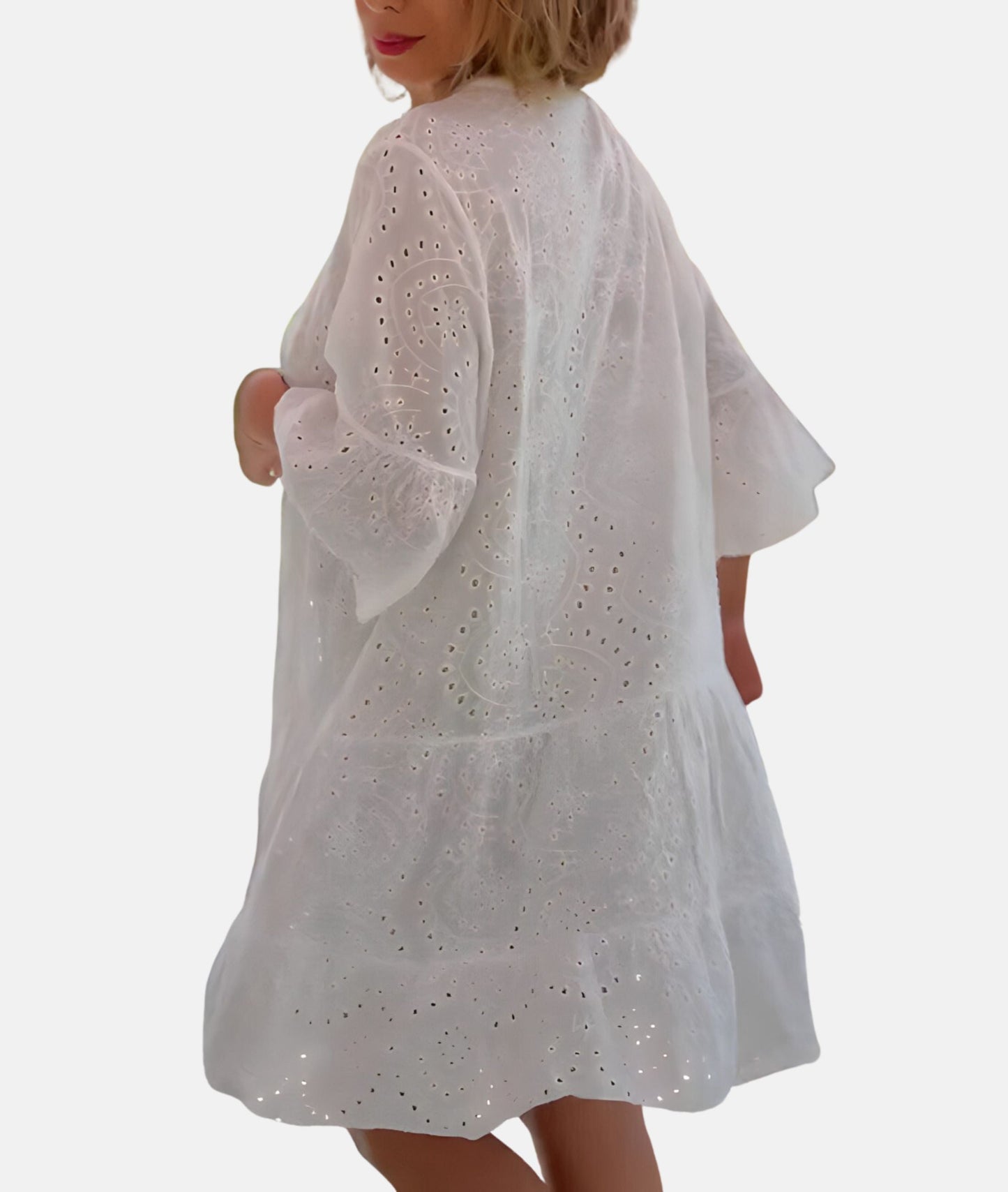 Noa - Charmante Eyelet Jurk