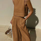 Beige Tweedelige Set - Amera