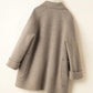 Elegantie Herdefinieerd: Herringbone Halflange Wollen Jas