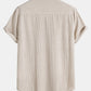 Zomerse Polyester Set: Levendige Strepen Shirt & Trendy Shorts