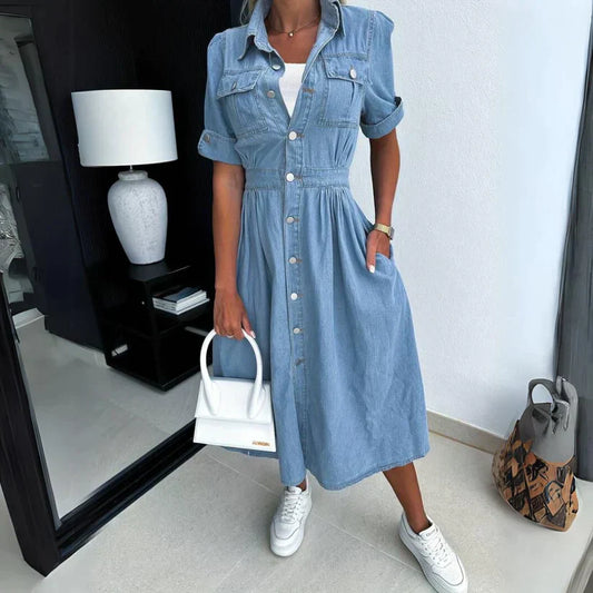 Hinke-Maayke - Trendy Denim Jurk