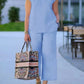 Beige Linnen Tweedelige Set - Lara