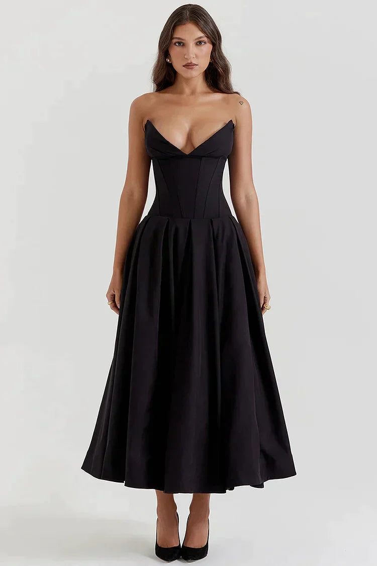 Senna - Strapless Lange Jurk