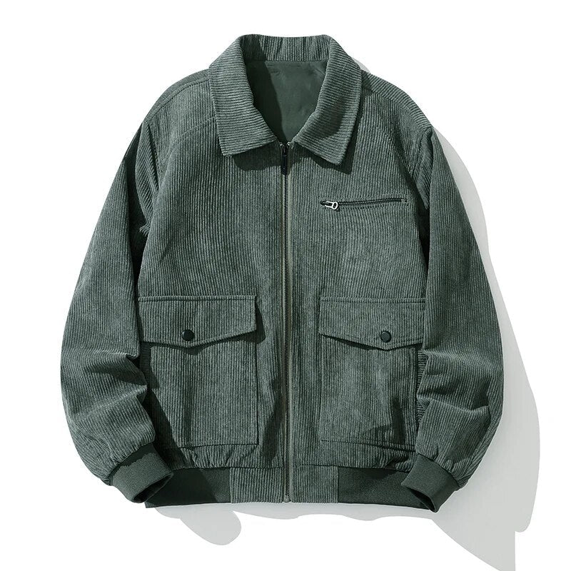 Chique Essentials: Strakke Rits Corduroy Jas
