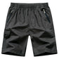 Comfort-Fit Zip Pocket Plus Size Shorts voor Heren - 100% Katoen