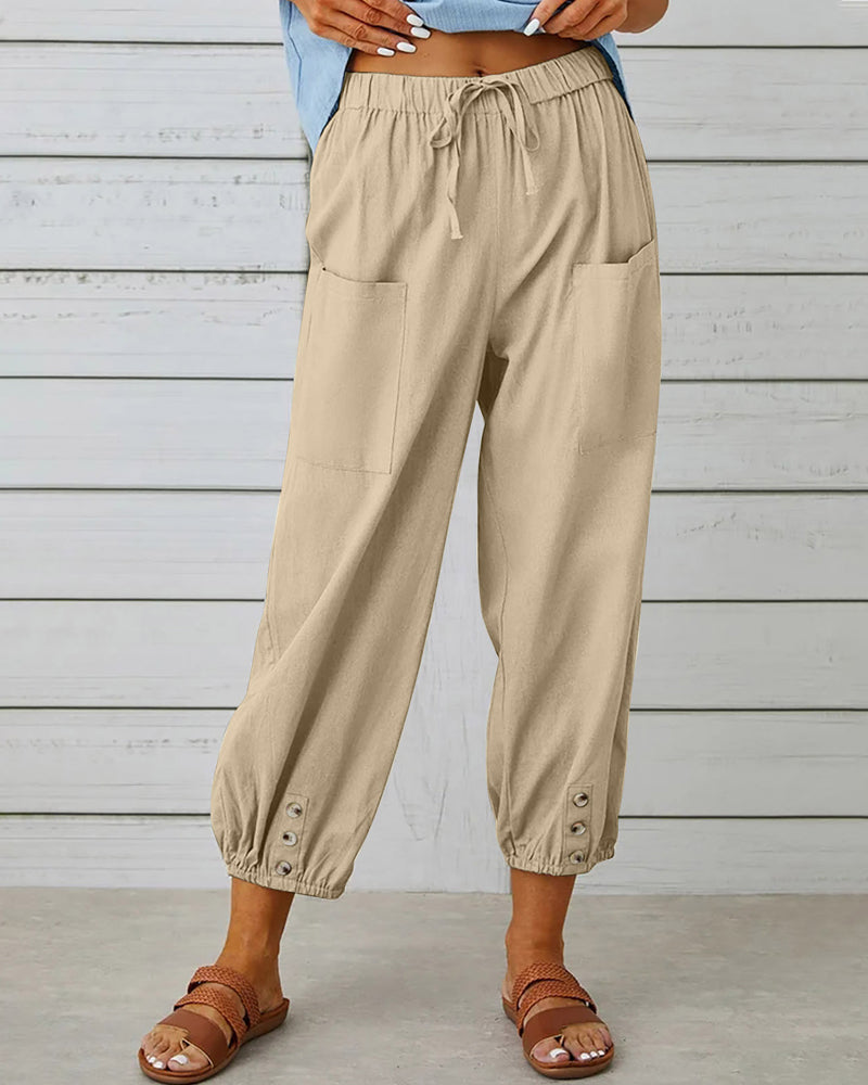 Evelijne - Casual Cropped Broek