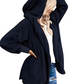 CozyChic Capuchon-Cardigan: Luxueuze, Wijde Damesjas met Zakken