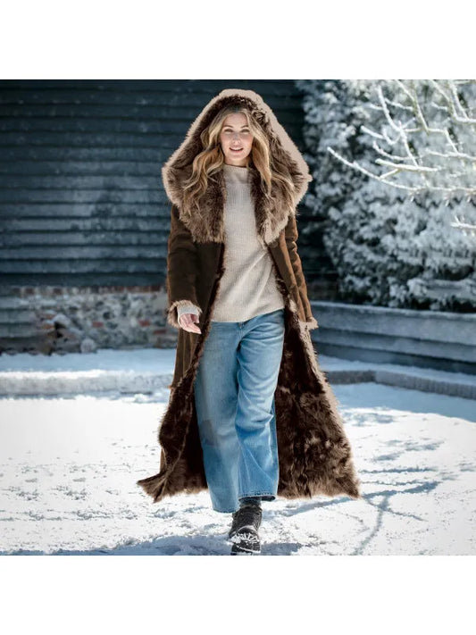 Luxe Toskana Capuchon Schapenvacht Jas: Elegantie Ontmoet Comfort