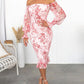 Roze Bloemen Off-Shoulder Jurk - Elin