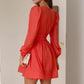 Carlyna - Oranje Mini Jurk