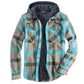 Gezellige Klassieker: Regular-Fit Hooded Flannel Jas - Perfect voor Herfst & Winter Comfort
