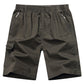 Comfort-Fit Zip Pocket Plus Size Shorts voor Heren - 100% Katoen