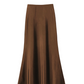 Elegante Midi-Rok: A-Lijn, Satijn/Polyester, Perfecte Pasvorm