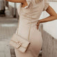 Juliette - Abrikooskleurige Elegante Jurk