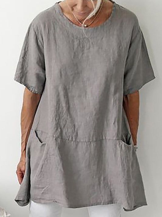Chique Dameskatoenen Shirt - Eenvoudige Elegantie