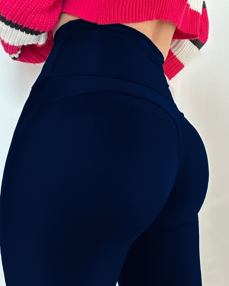 Zara - Zwarte Afslankende Liftbroek met Rits