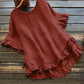 Zwarte Ruffle Blouse - Mila