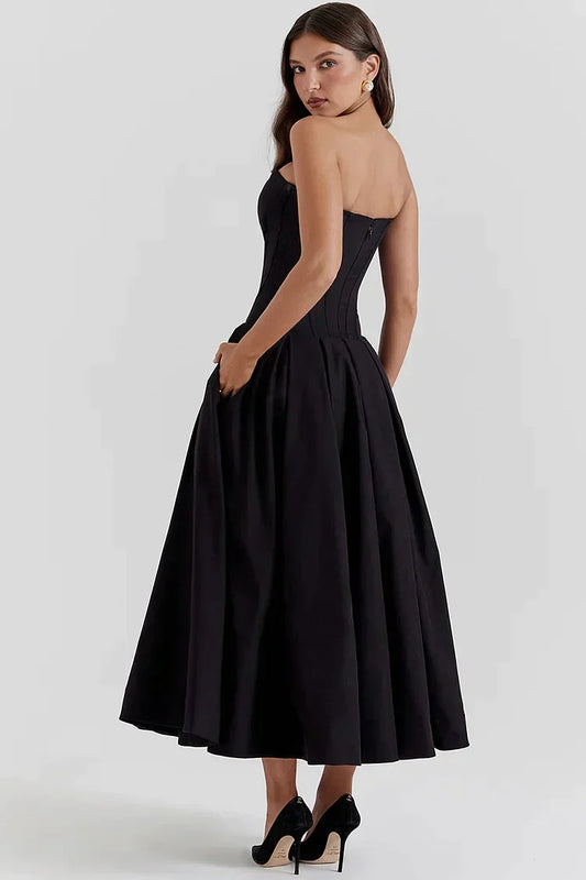 Senna - Strapless Lange Jurk