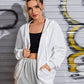 Dames Lichtgewicht Zip Hoodie: Stijlvol & Ruim