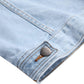 Stoere Slim-Fit Heren Spijkerjas met Scheuren