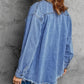 Chique Dames Spijkerjack - Ripped & Stretchy, Oversized met Zakken