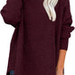 Gezellige Chic: Elegante Oversized Coltrui Gebreide Tuniek voor Vrouwen