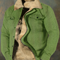 Vintage Charme: Heren Herringbone Fluwelen Revers Jas