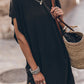 Chique Katoenmix Batwing Mini-Jurk T-shirt