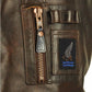 Airborne Apparel Spitfire: Premium Herfst-Winter Bruin Koeienlederen Jas met Schapenbontkraag