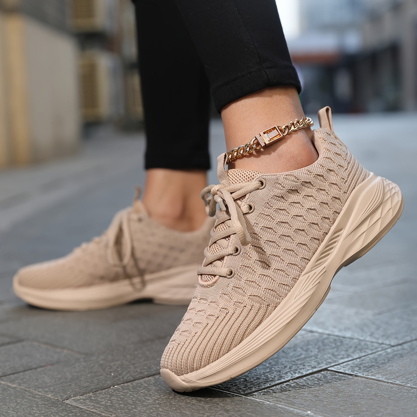 Khaki Orthopedische Sneakers - Lara