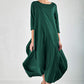 Lila - Koningsblauwe Boho Maxi-Jurk