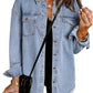 Chique Dames Spijkerjack - Ripped & Stretchy, Oversized met Zakken