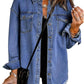 Chique Dames Spijkerjack - Ripped & Stretchy, Oversized met Zakken