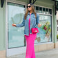 Chique Dames Spijkerjack - Ripped & Stretchy, Oversized met Zakken