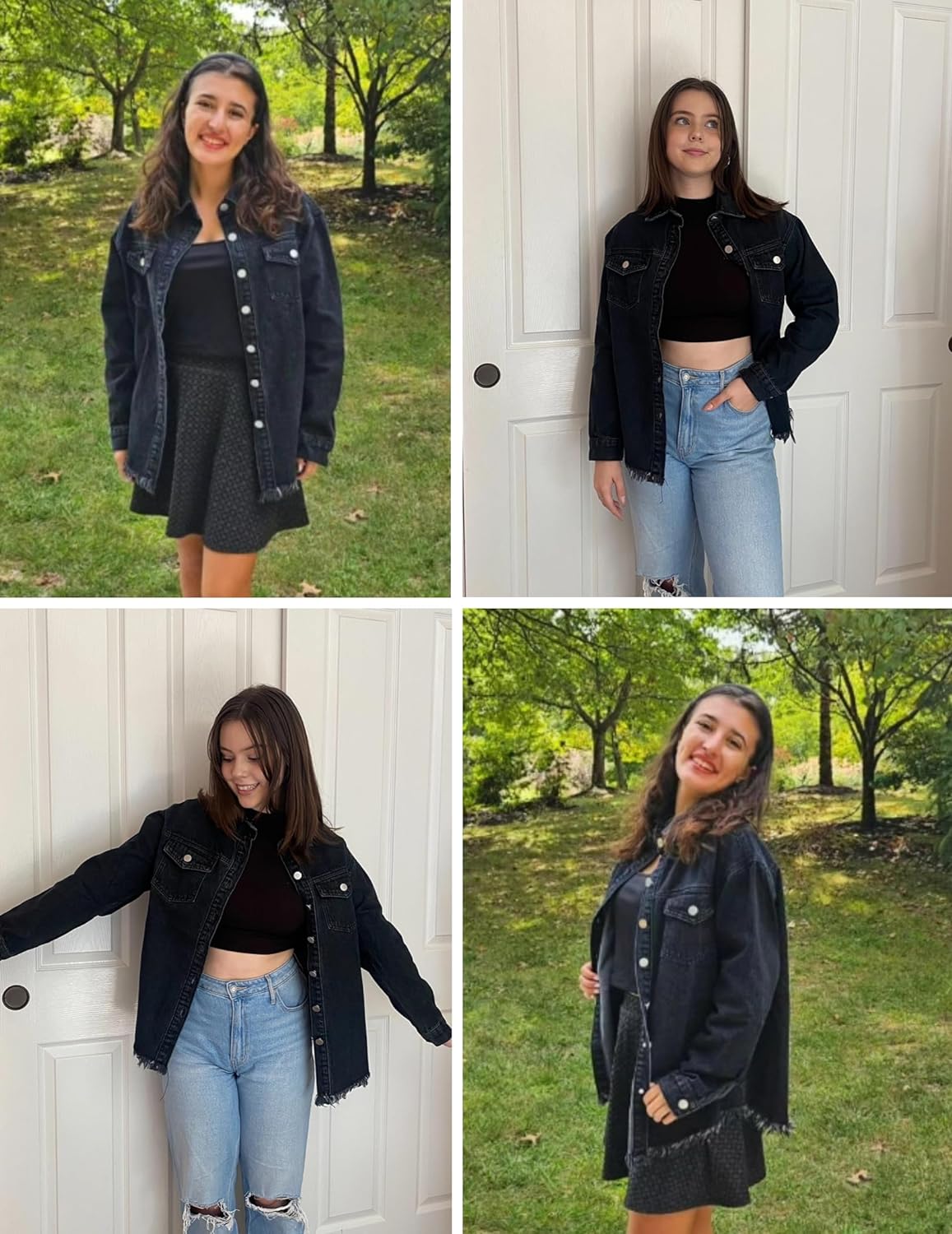 Chique Dames Spijkerjack - Ripped & Stretchy, Oversized met Zakken