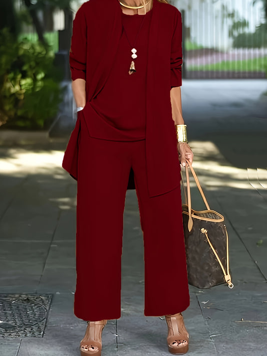 Grijze Casual Drie-delige Set - Mila