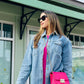 Chique Dames Spijkerjack - Ripped & Stretchy, Oversized met Zakken