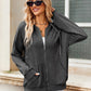 Dames Lichtgewicht Zip Hoodie: Stijlvol & Ruim